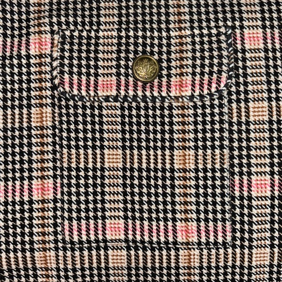 NWT Loft Plaid Ponte Button Pocket Shift Dress Size Small - Picture 5 of 9